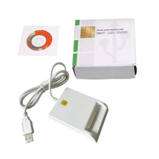 Smart Card Reader ISO7816 USB 2.0 White